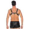 Ouch! Harness Harnais Chest Bulldog Noir